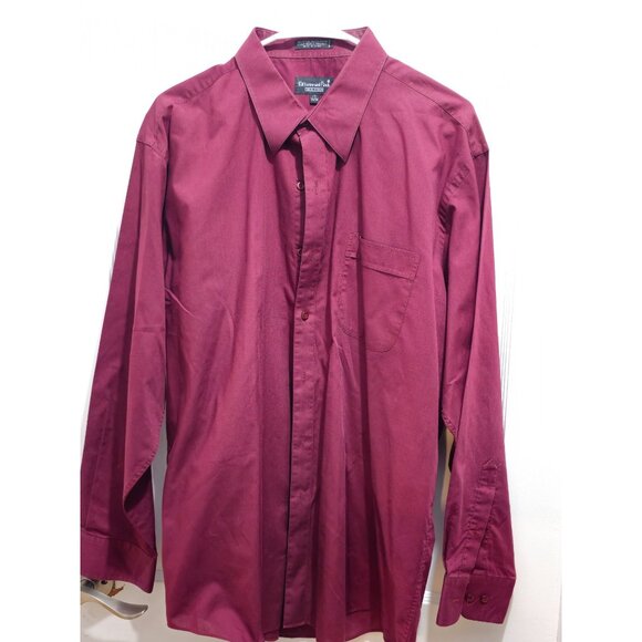 Kilburne And Finch Other - Kilburne & Finch Men’s Dress Shirt 17 34/35 Burgundy – Classic Fit Long Sleeve